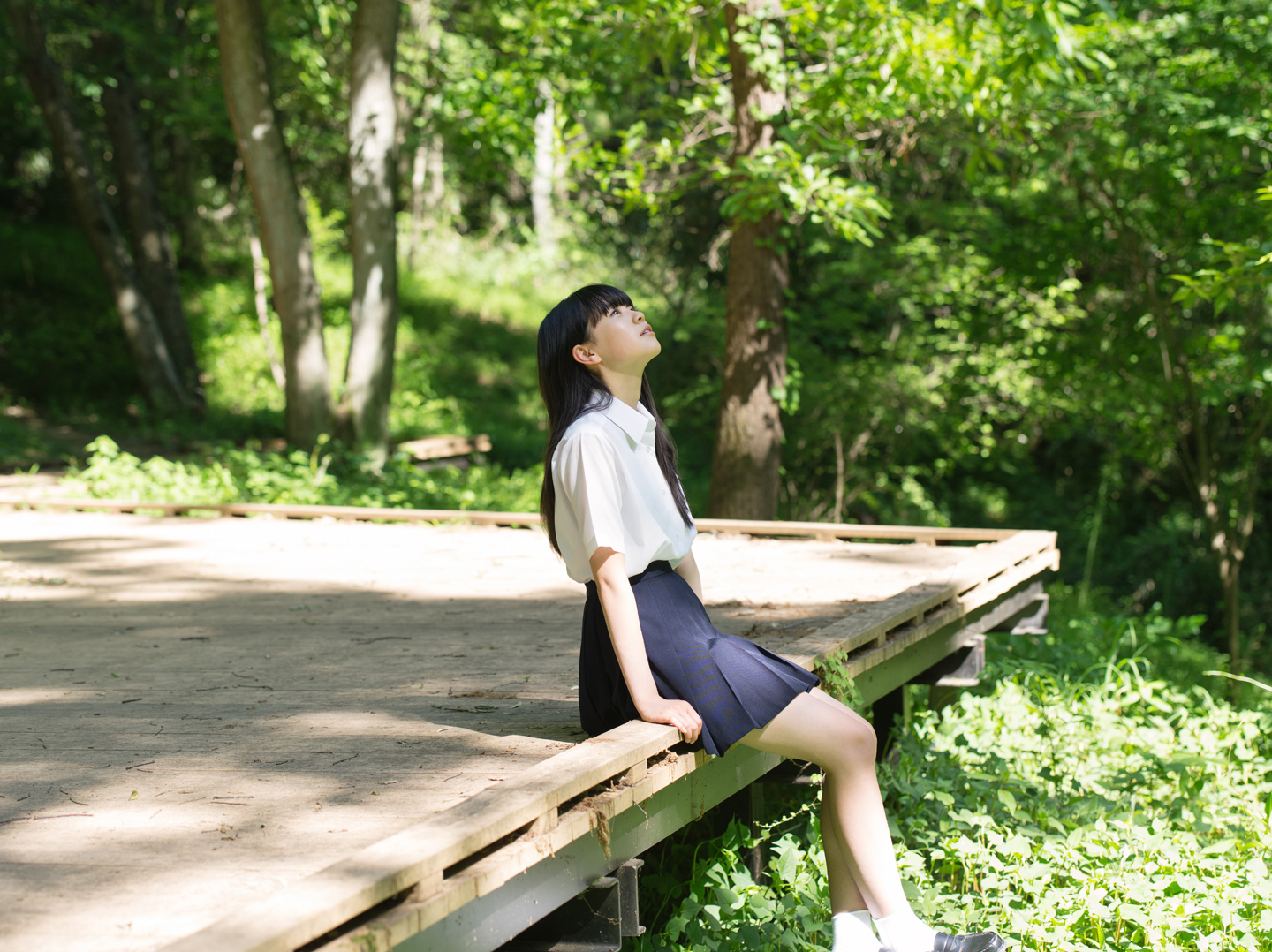 坂井仁香 - 制服編 - Scene 4 (撮影日/2016年5月12日。撮影時学年/中学三年生。撮影/須田卓馬)