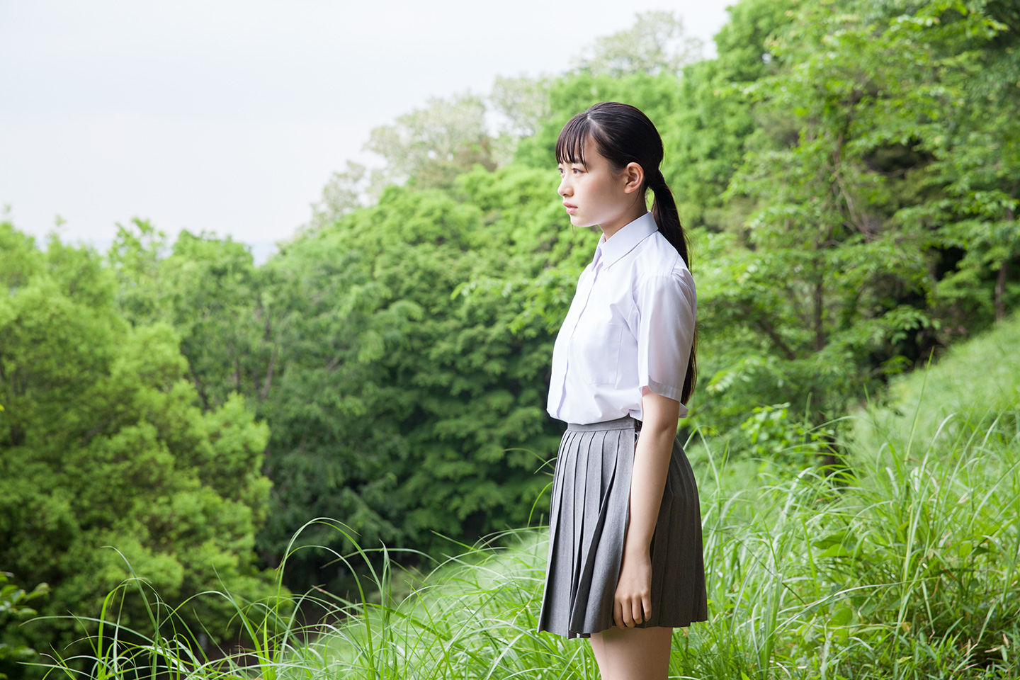 其原有沙 - 制服編 - Scene 1 (撮影日/2017年5月16日。撮影時学年/高校一年生。撮影/安彦幸枝)