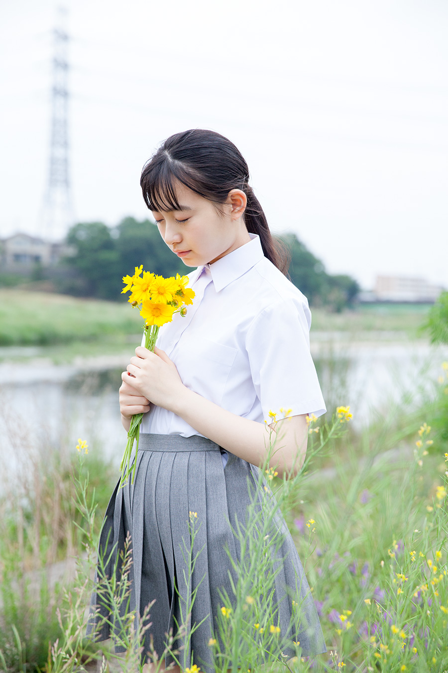 其原有沙 - 制服編 - Scene 14 (撮影日/2017年5月16日。撮影時学年/高校一年生。撮影/安彦幸枝)