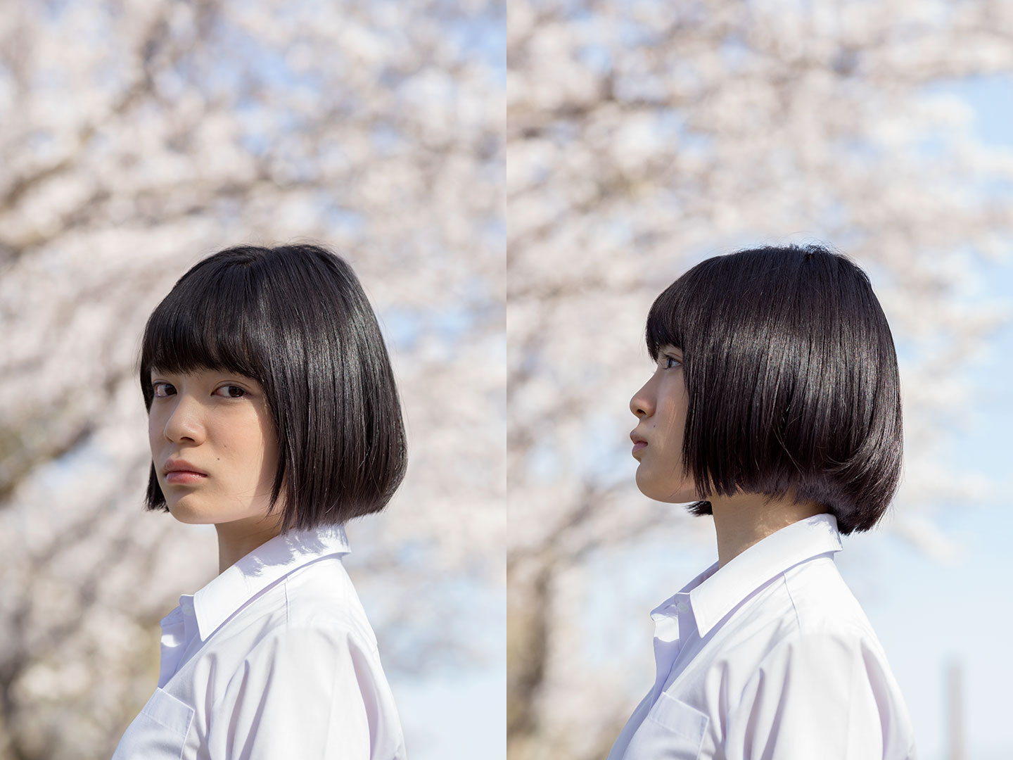 吉田美月喜 - 制服編 - Scene 5 (撮影日/2018年3月30日。撮影時学年/中学三年生。撮影/山田信男)