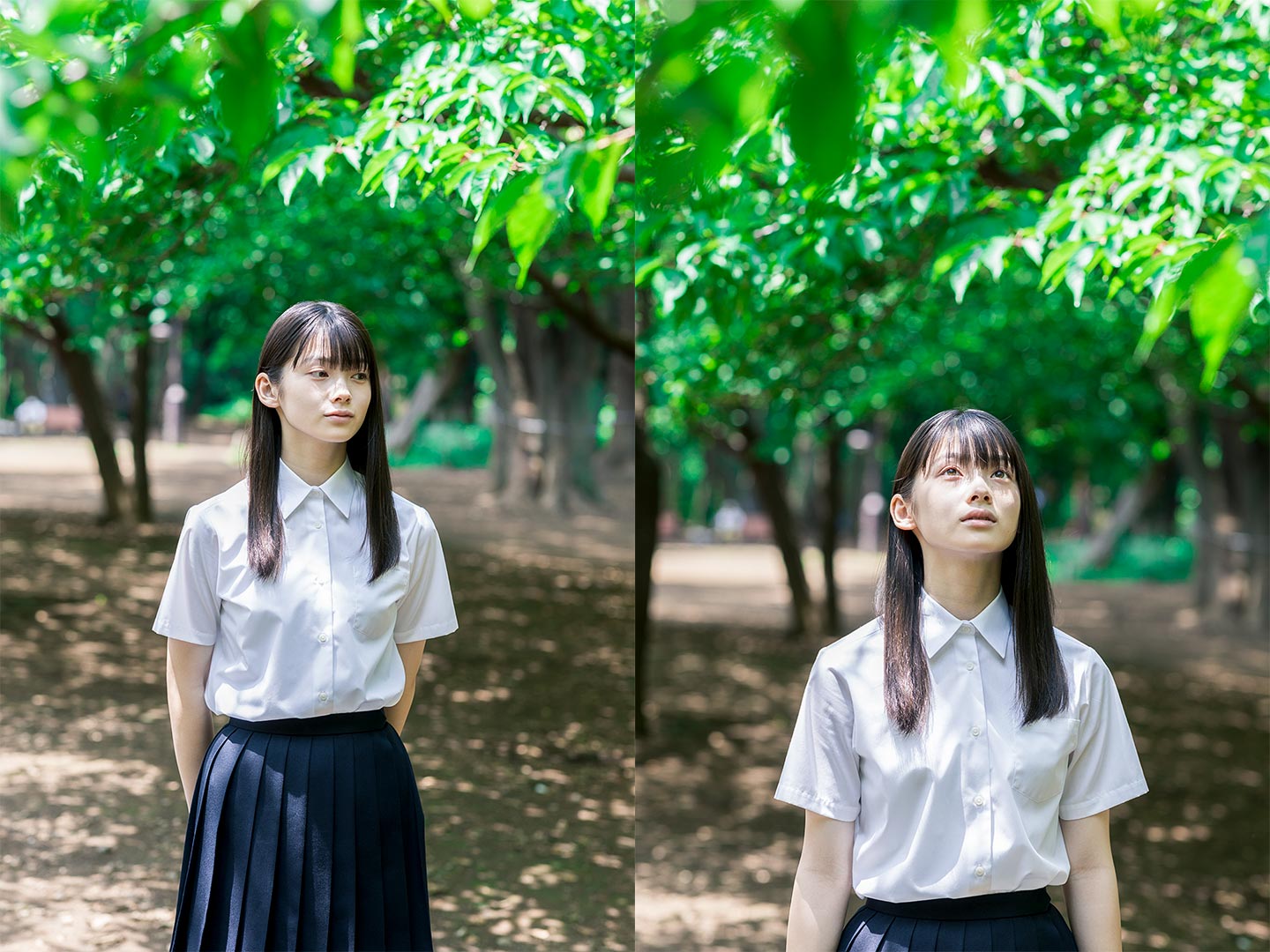 南琴奈 - 制服編 - Scene 14 (撮影日/2020年6月7日。撮影時学年/中学二年生。撮影/山田信男)