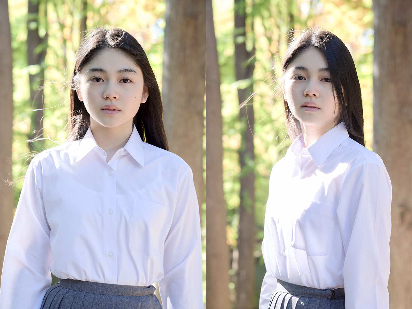 滝澤エリカ - 制服編 - Scene 8 (撮影日/2020年11月10日。撮影時学年/中学三年生。撮影/山田信男)