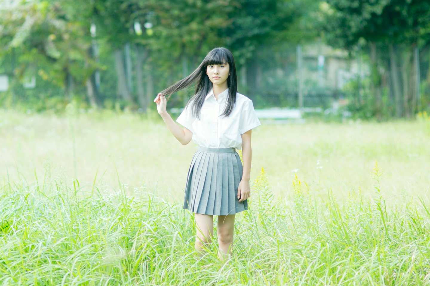 平 蓮奈 - 制服編 - Scene 1 (撮影日/2015年10月12日。撮影時学年/中学三年生。撮影/サトウノブタカ)
