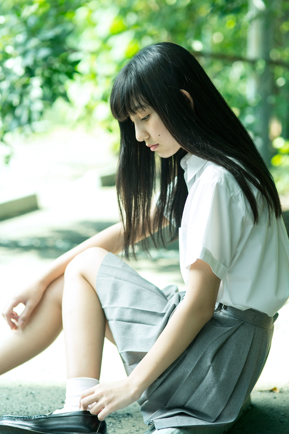 平 蓮奈 - 制服編 - Scene 7 (撮影日/2015年10月12日。撮影時学年/中学三年生。撮影/サトウノブタカ)