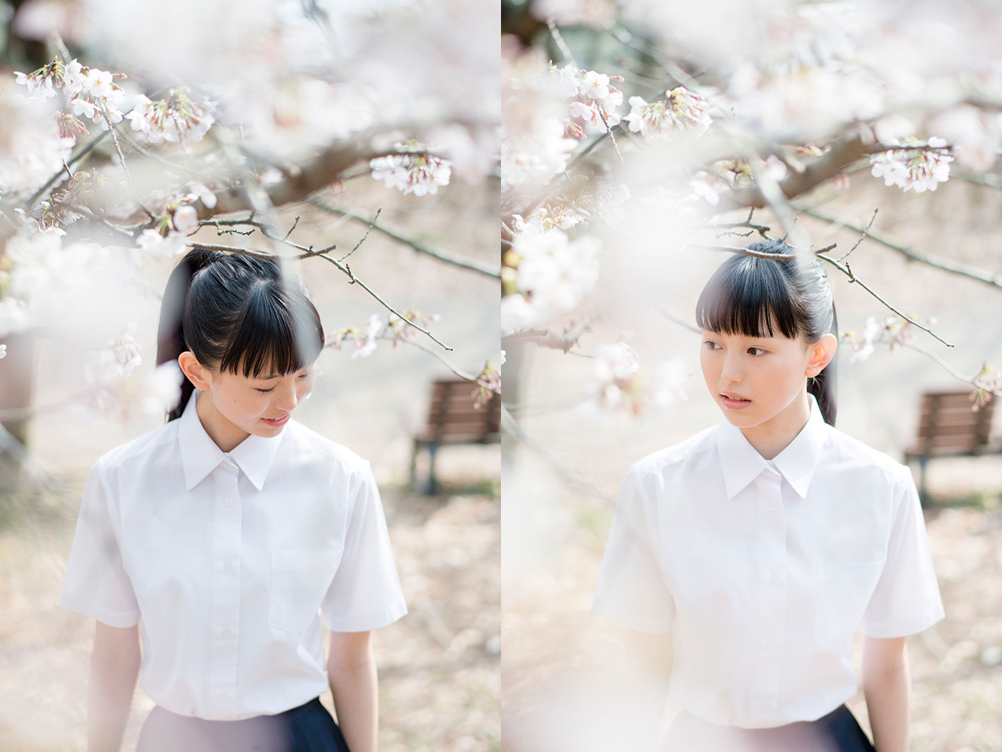 白石 南帆 - 制服編 - Scene 1 (撮影日/2017年3月30日。撮影時学年/高校一年生。撮影/大和田良)