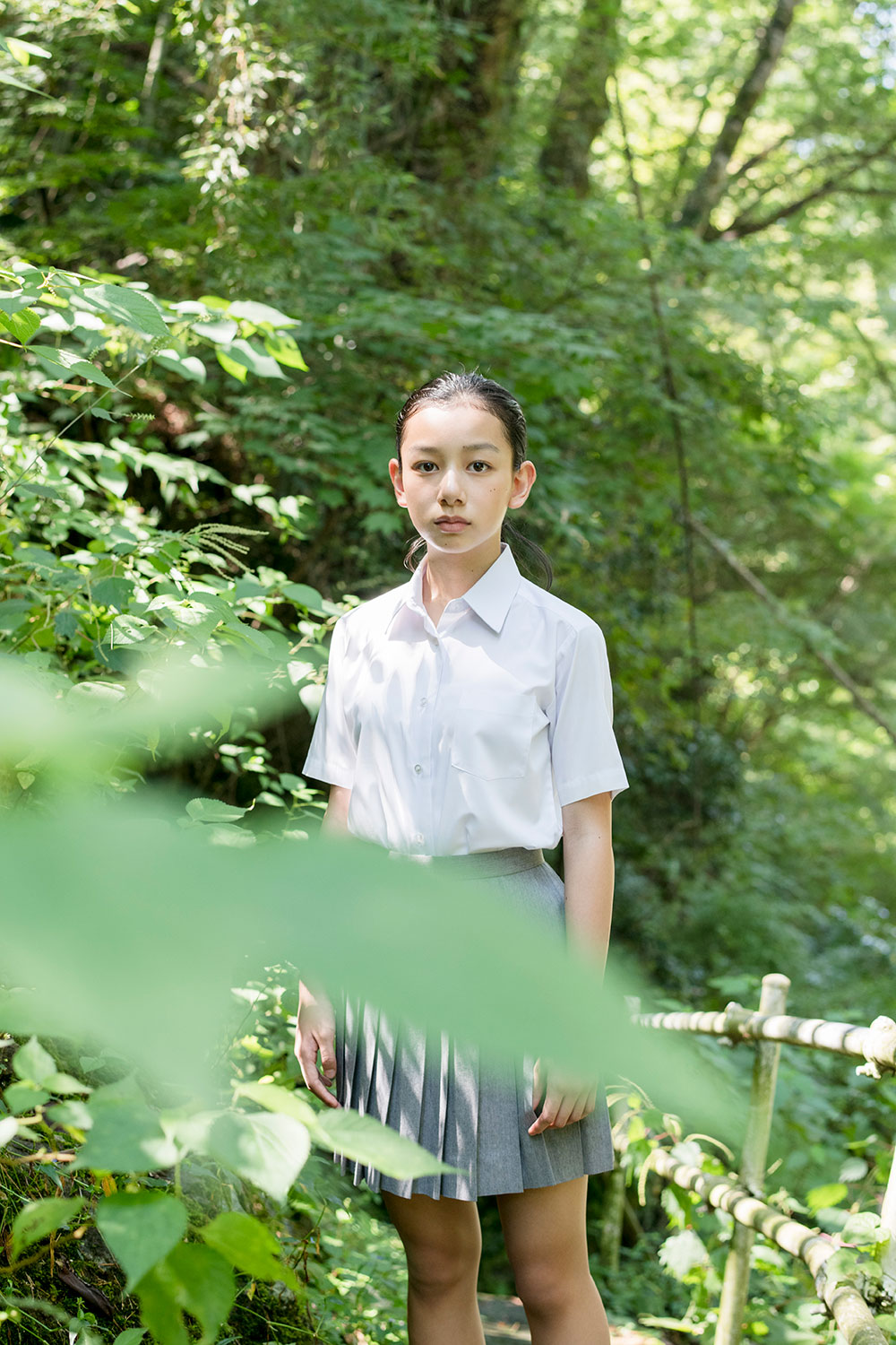 長澤樹 - 制服編 - Scene 12 (撮影日/2018年9月5日。撮影時学年/中学一年生。撮影/大和田良)