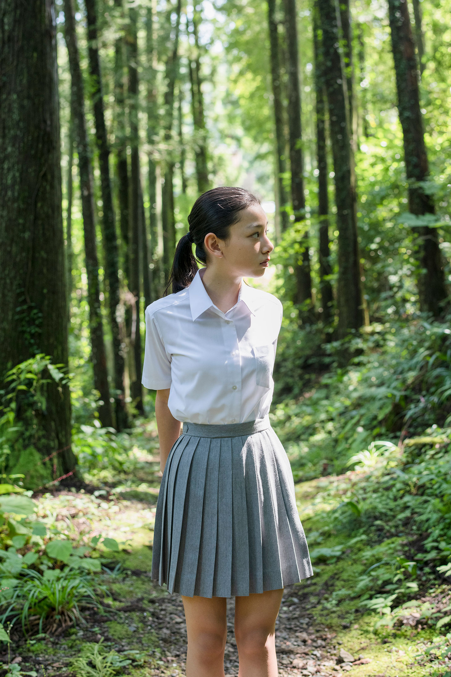 長澤樹 - 制服編 - Scene 7 (撮影日/2018年9月5日。撮影時学年/中学一年生。撮影/大和田良)