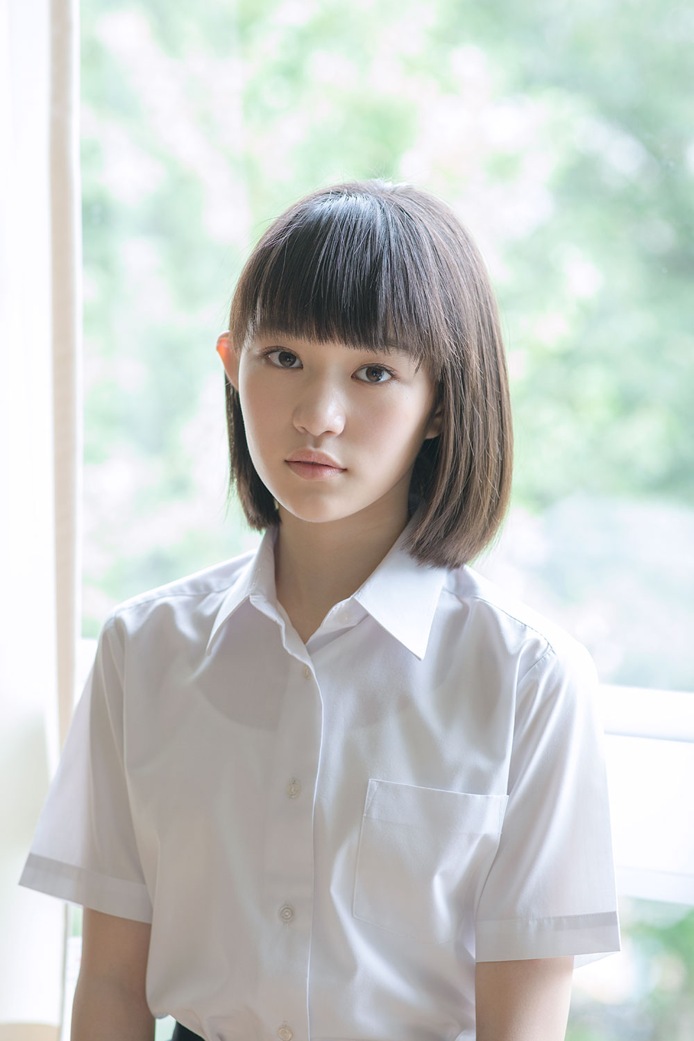 武野汐那 - 制服編 - Scene 3 (撮影日/2018年9月24日。撮影時学年/中学二年生。撮影/山田信男)