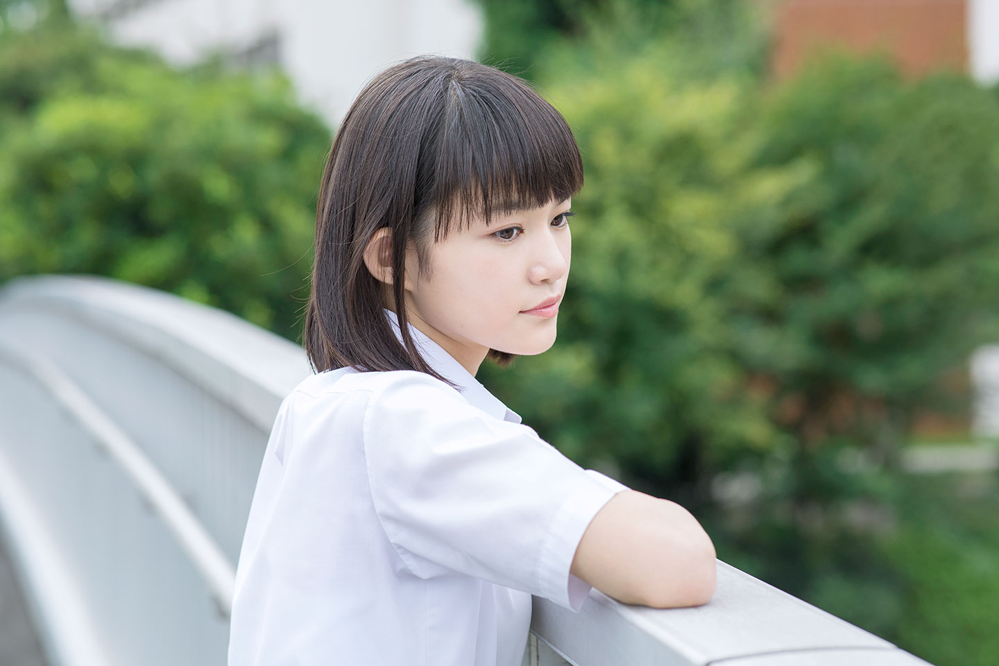 武野汐那 - 制服編 - Scene 8 (撮影日/2018年9月24日。撮影時学年/中学二年生。撮影/山田信男)