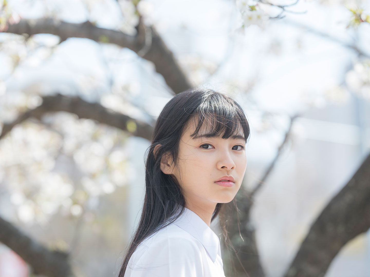 田中杏奈 - 制服編 - Scene 4 (撮影日/2019年3月27日。撮影時学年/中学一年生。撮影/サトウノブタカ)