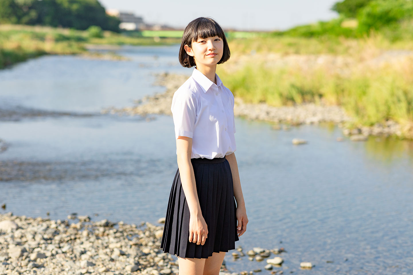 小宮山莉渚 - 制服編 - Scene 15 (撮影日/2019年5月24日。撮影時学年/中学二年生。撮影/山田信男)