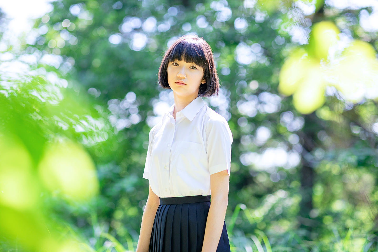 小宮山莉渚 - 制服編 - Scene 3 (撮影日/2019年5月24日。撮影時学年/中学二年生。撮影/山田信男)