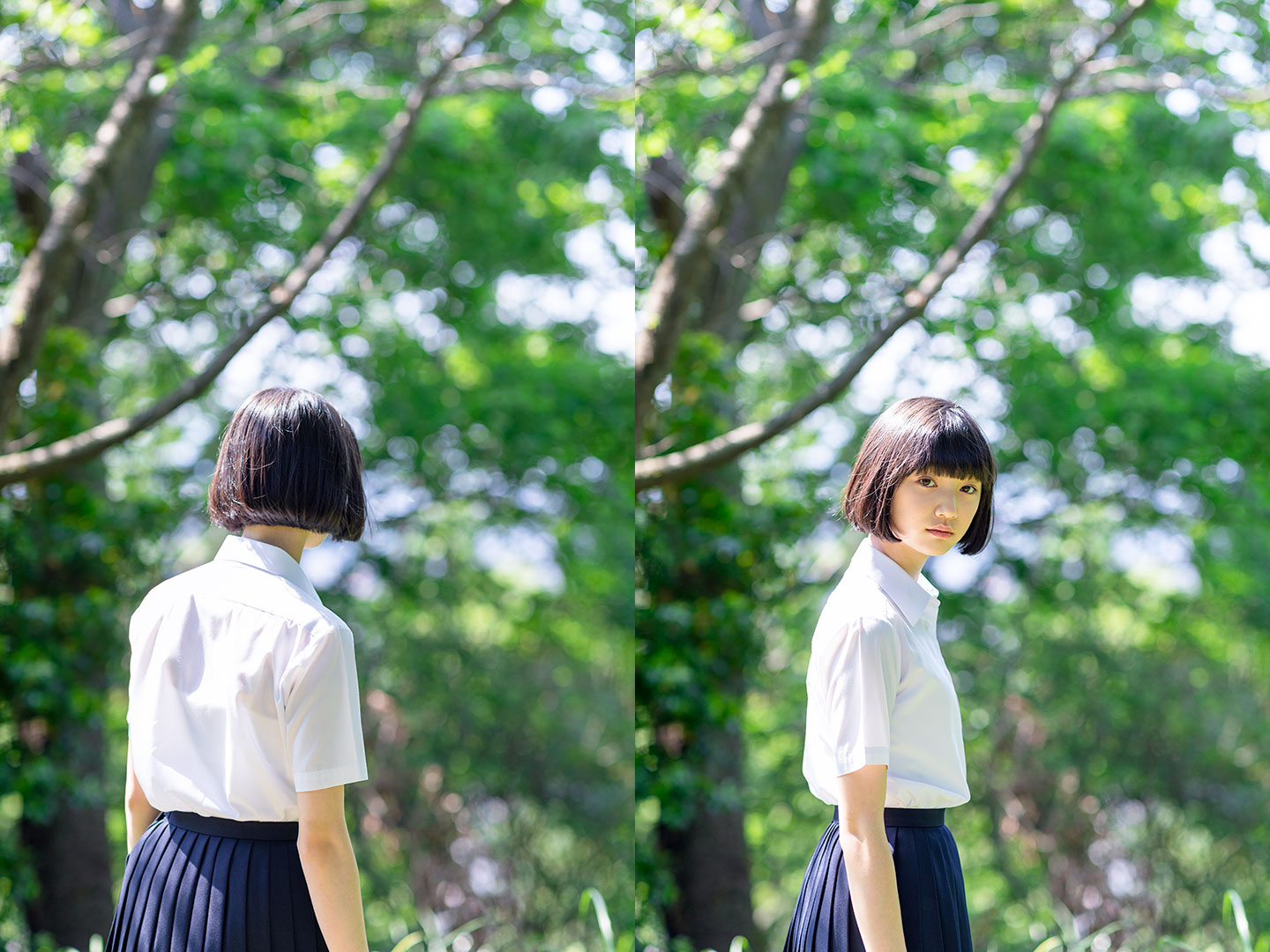 小宮山莉渚 - 制服編 - Scene 4 (撮影日/2019年5月24日。撮影時学年/中学二年生。撮影/山田信男)