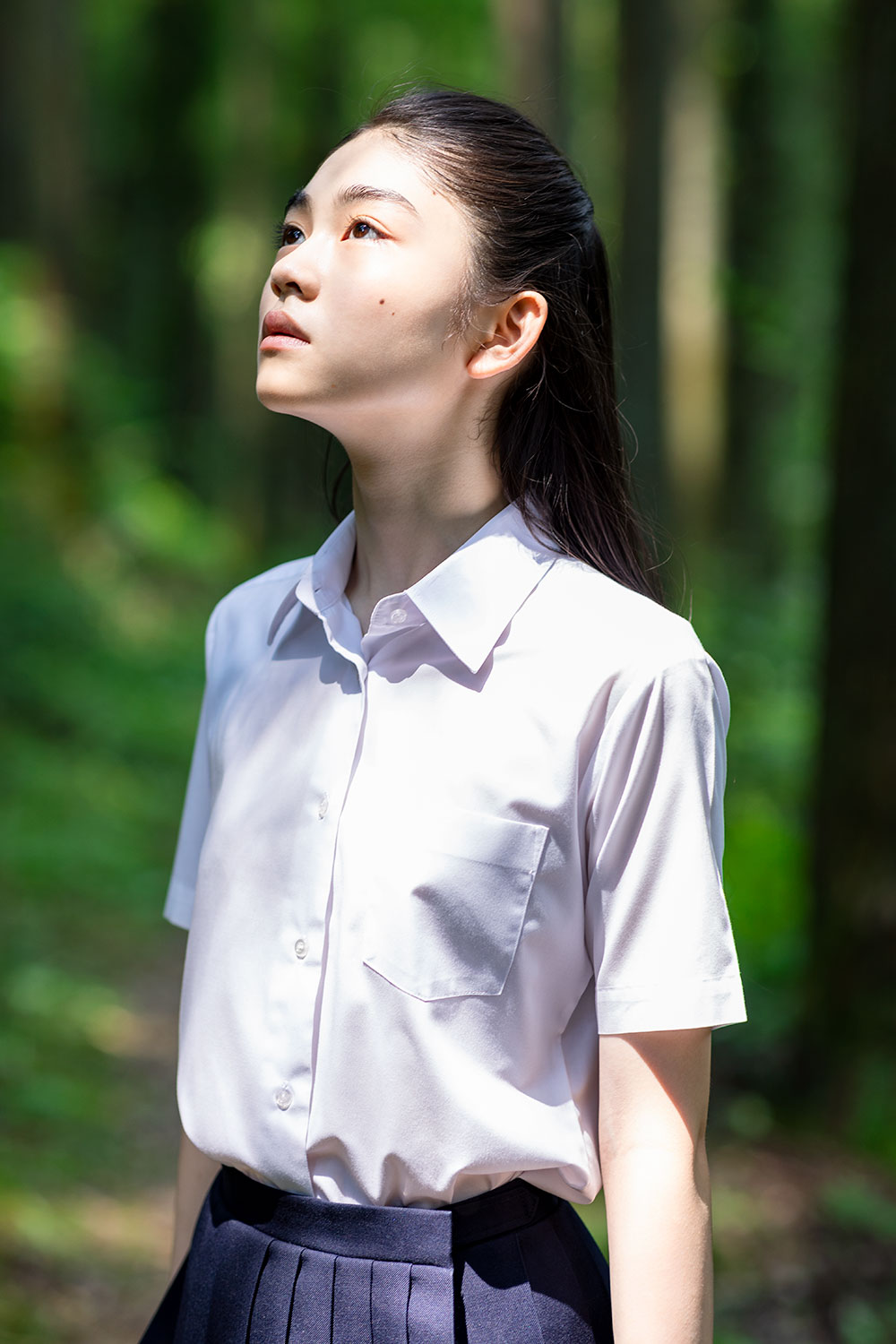 滝澤エリカ - 制服編 - Scene 10 (撮影日/2019年8月2日。撮影時学年/中学二年生。撮影/山田信男)