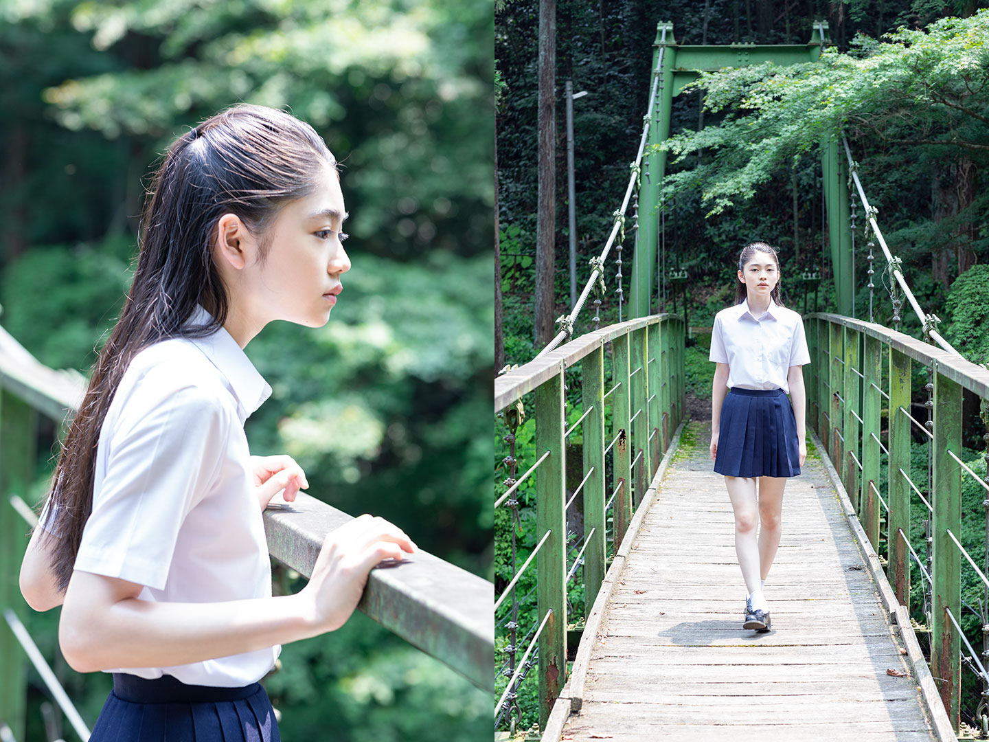 滝澤エリカ - 制服編 - Scene 11 (撮影日/2019年8月2日。撮影時学年/中学二年生。撮影/山田信男)