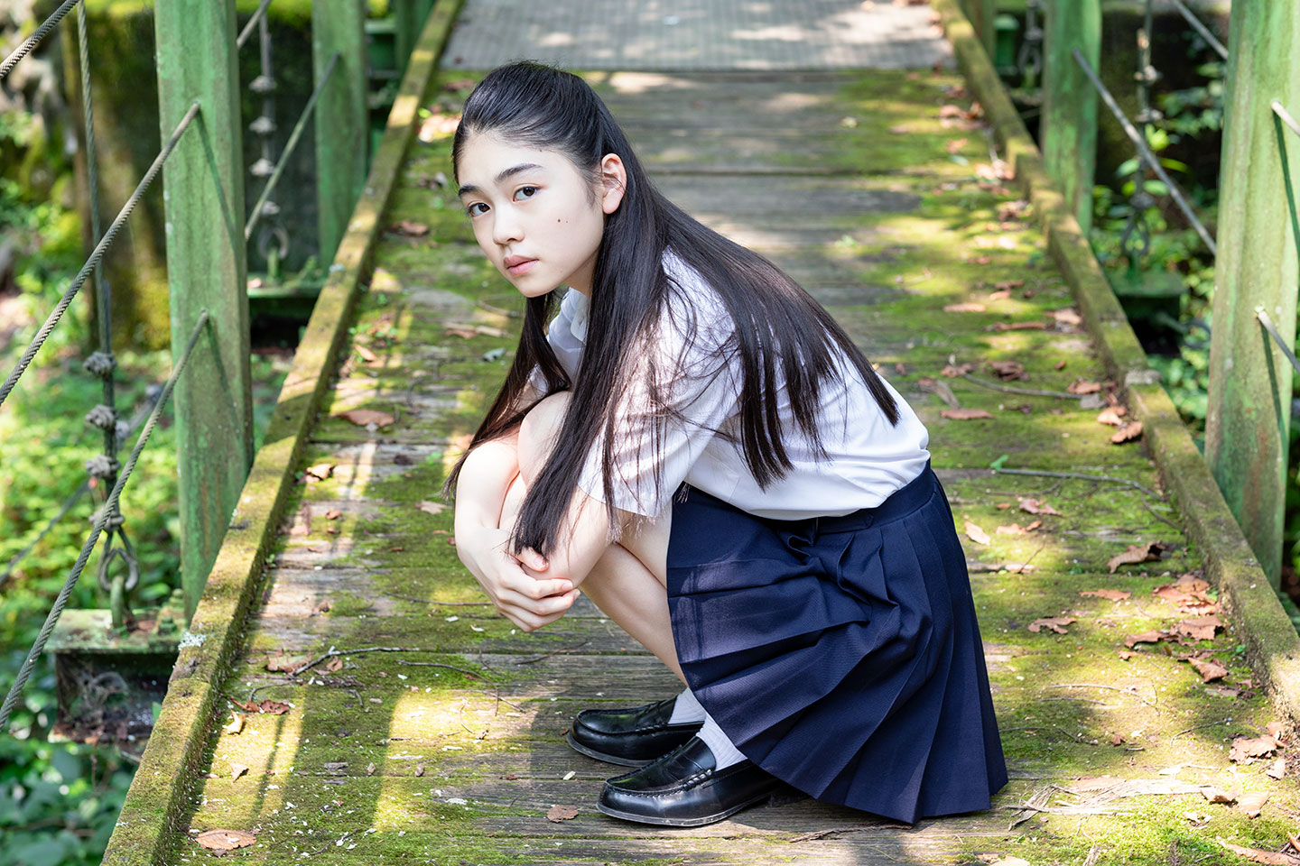 滝澤エリカ - 制服編 - Scene 12 (撮影日/2019年8月2日。撮影時学年/中学二年生。撮影/山田信男)