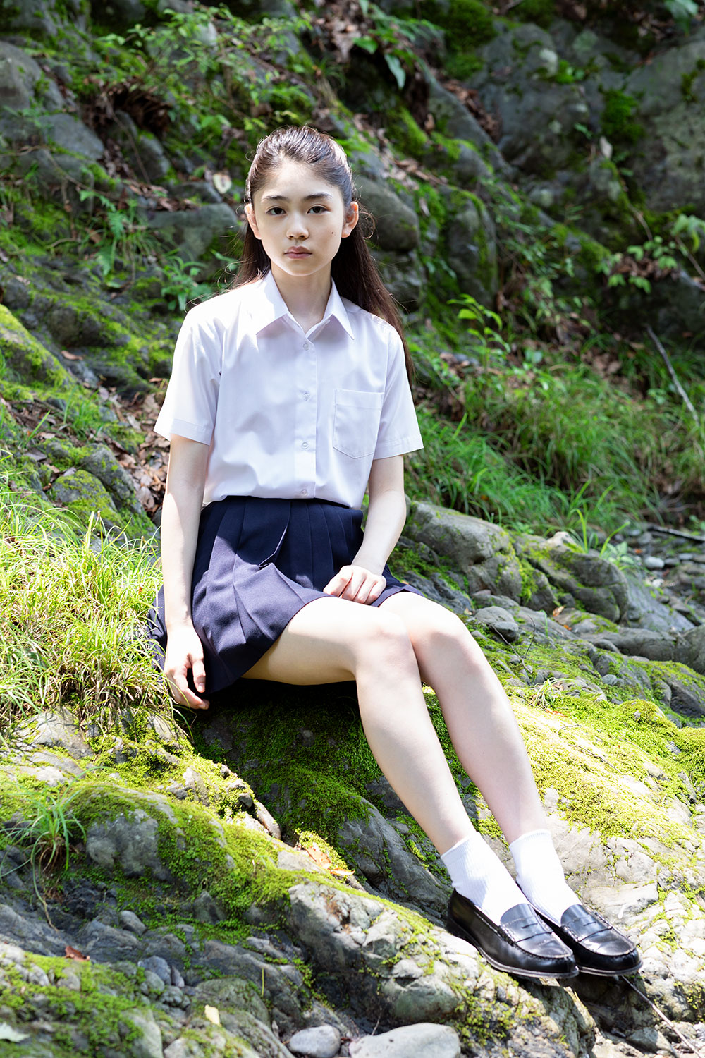 滝澤エリカ - 制服編 - Scene 6 (撮影日/2019年8月2日。撮影時学年/中学二年生。撮影/山田信男)