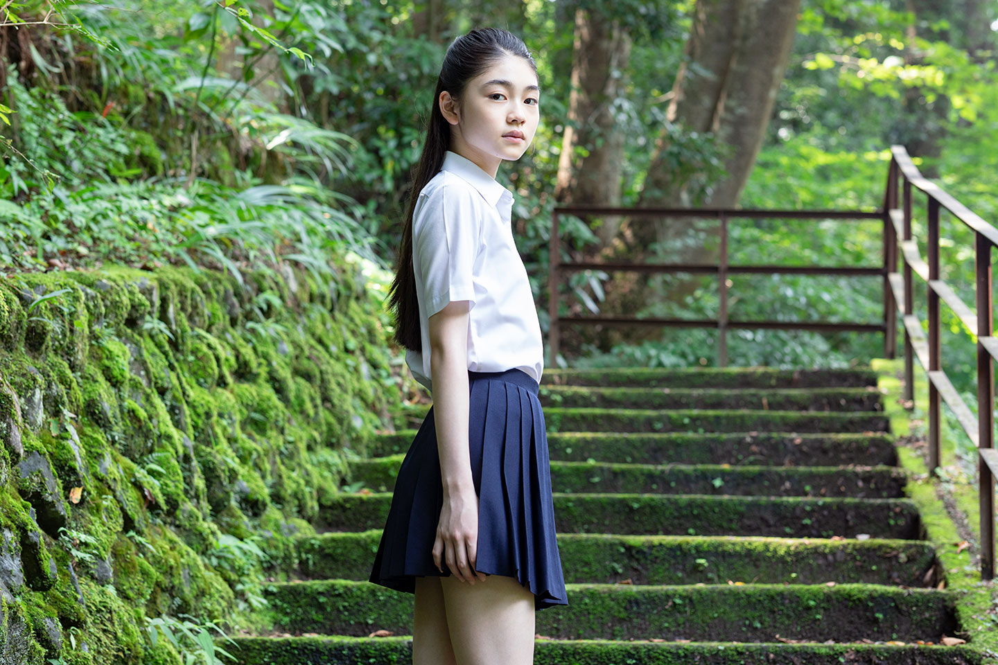 滝澤エリカ - 制服編 - Scene 8 (撮影日/2019年8月2日。撮影時学年/中学二年生。撮影/山田信男)
