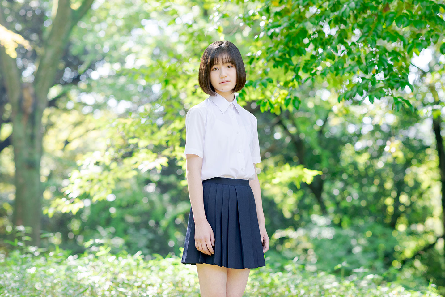 瀬戸琴楓 - 制服編 - Scene 1 (撮影日/2019年10月30日。撮影時学年/中学二年生。撮影/山田信男)