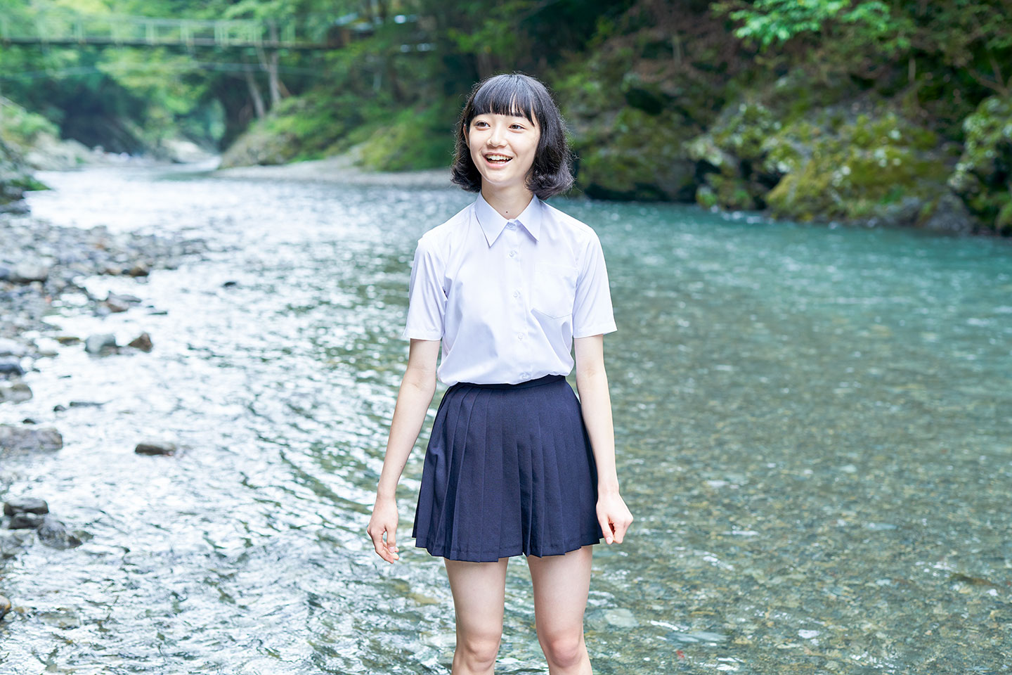 小宮山莉渚 - 制服編 - Scene 11 (撮影日/2020年9月18日。撮影時学年/中学三年生。撮影/山田信男)