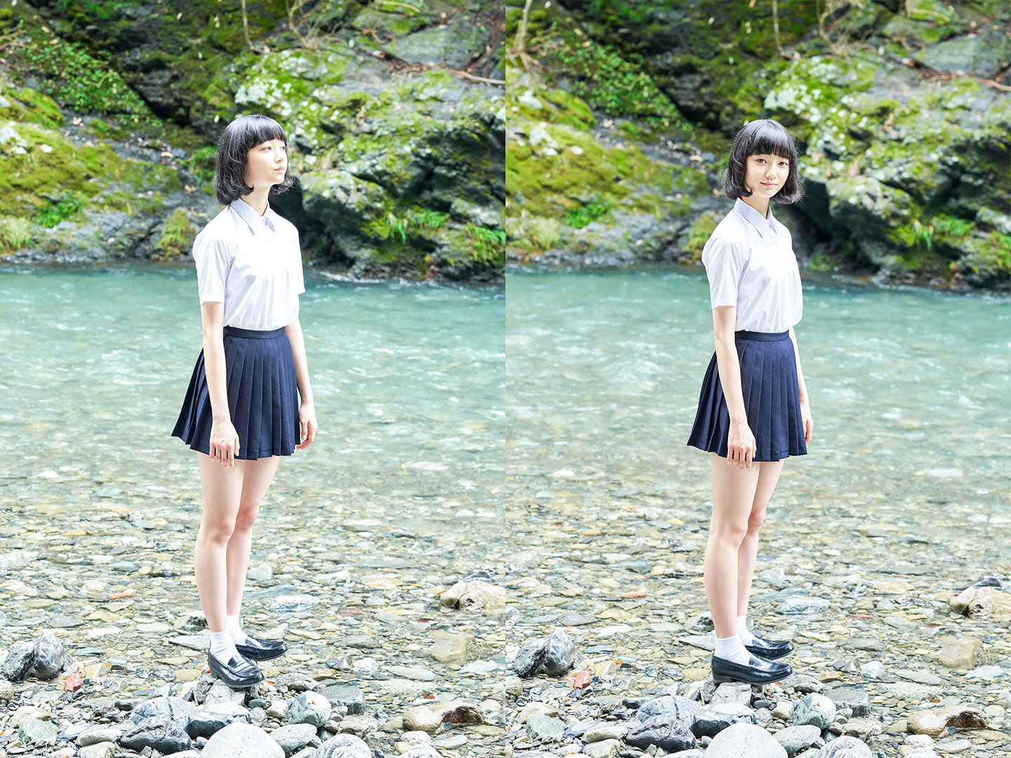 小宮山莉渚 - 制服編 - Scene 2 (撮影日/2020年9月18日。撮影時学年/中学三年生。撮影/山田信男)