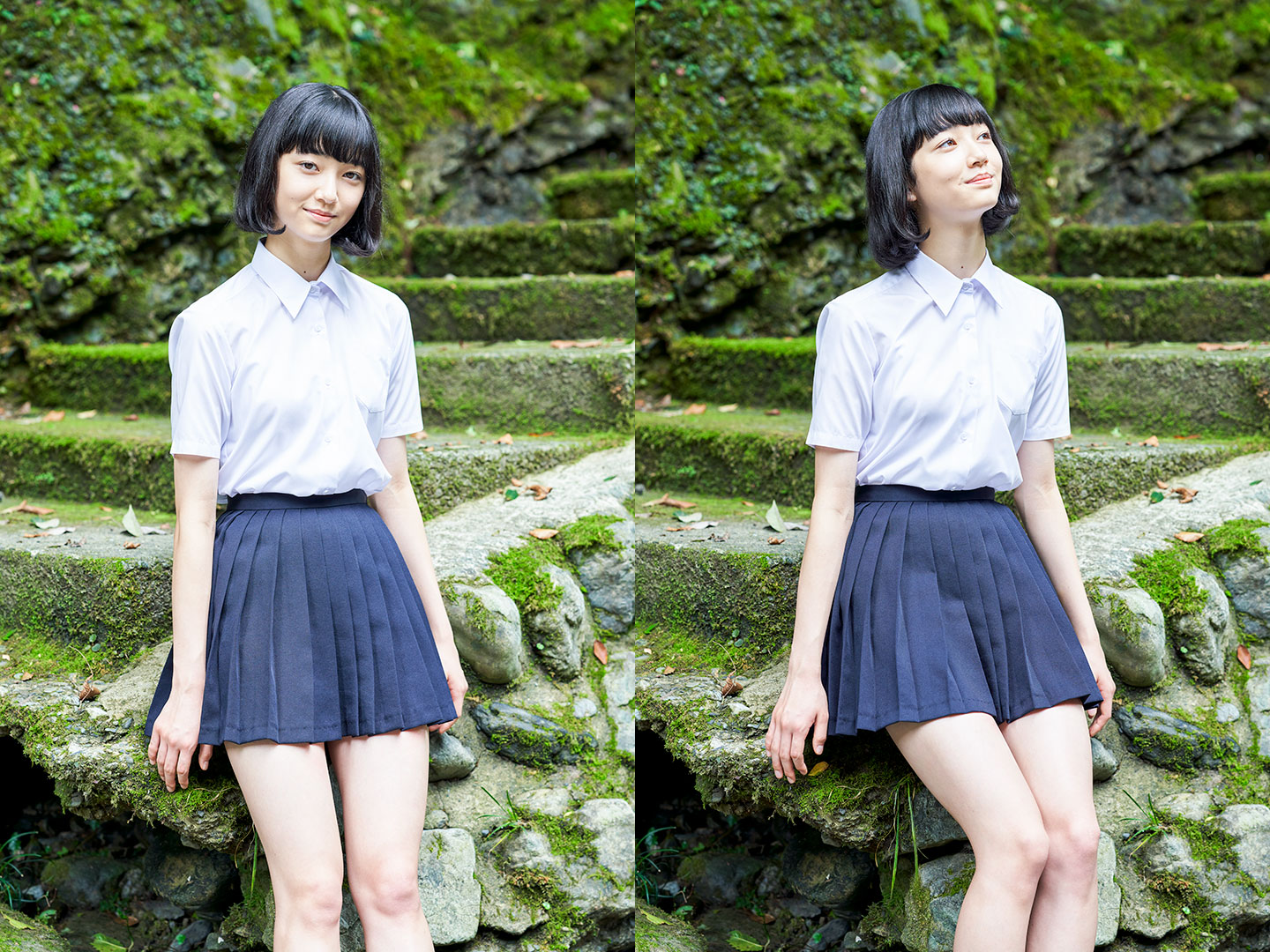 小宮山莉渚 - 制服編 - Scene 5 (撮影日/2020年9月18日。撮影時学年/中学三年生。撮影/山田信男)