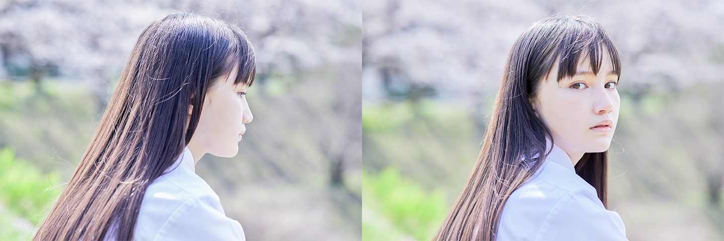 山口らいら - 制服編 - Scene 14 (撮影日/2021年3月26日。撮影時学年/小学五年生。撮影/山田信男)
