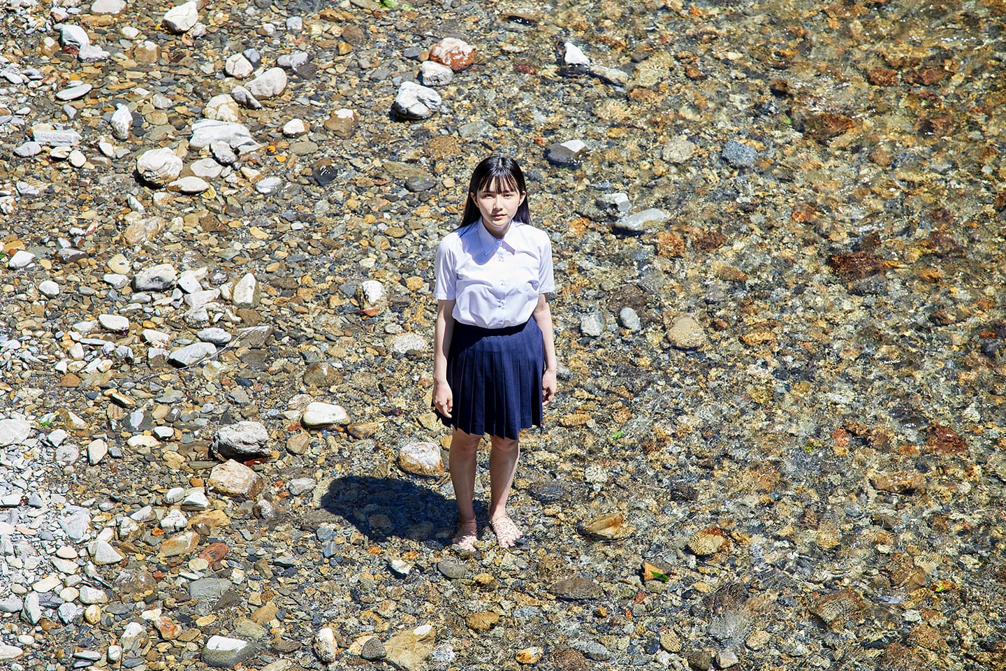髙橋快空 - 制服編 - Scene 1 (撮影日/2021年8月4日。撮影時学年/中学二年生。撮影/山田信男)
