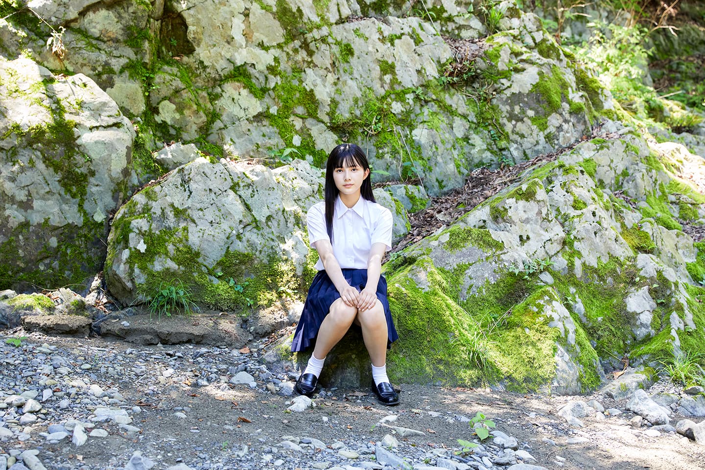 髙橋快空 - 制服編 - Scene 3 (撮影日/2021年8月4日。撮影時学年/中学二年生。撮影/山田信男)