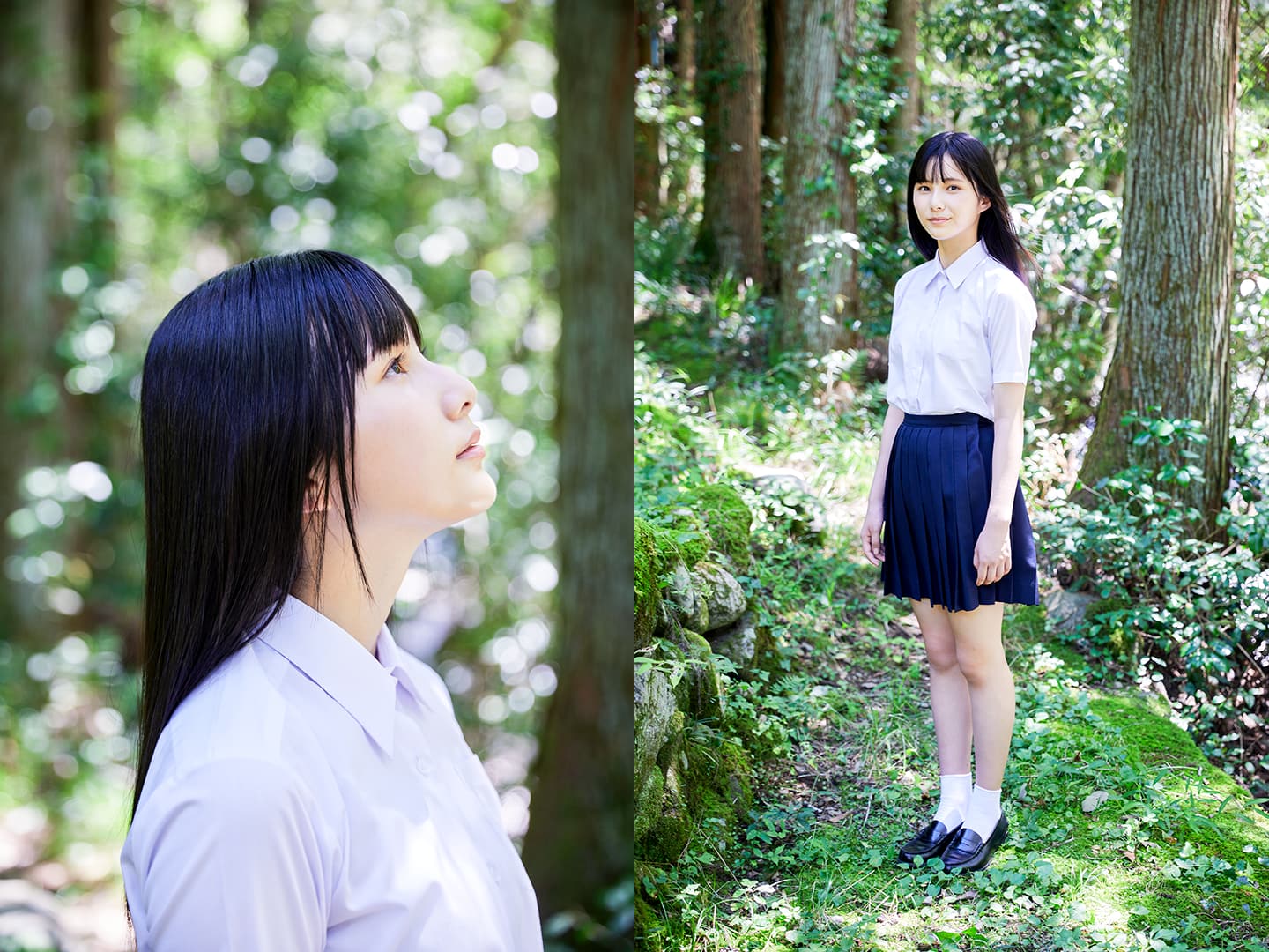 髙橋快空 - 制服編 - Scene 5 (撮影日/2021年8月4日。撮影時学年/中学二年生。撮影/山田信男)