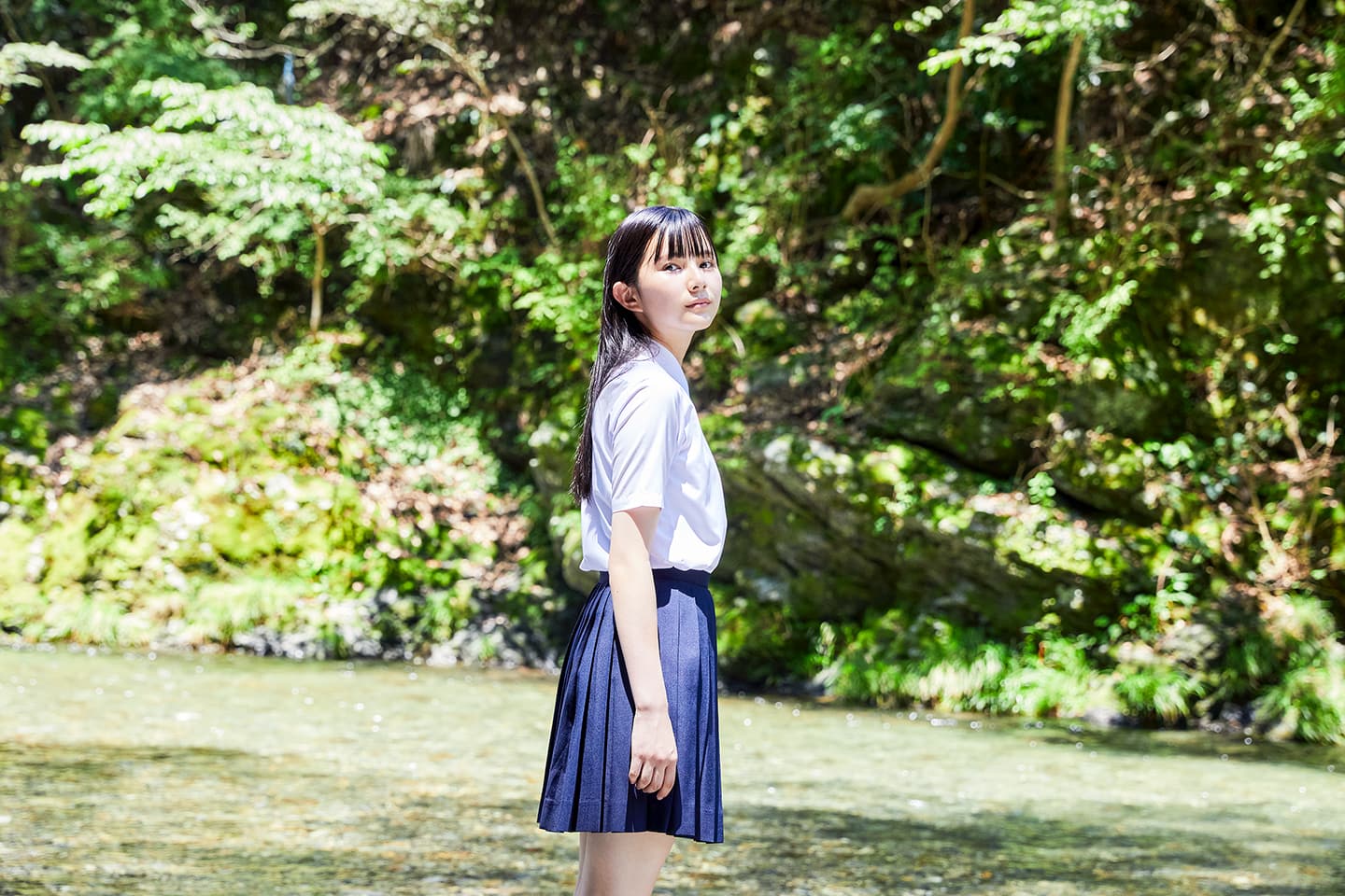 髙橋快空 - 制服編 - Scene 8 (撮影日/2021年8月4日。撮影時学年/中学二年生。撮影/山田信男)